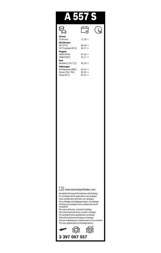 Spazzola tergi - BOSCH - Aerotwin - 3397007557 - immagine 7