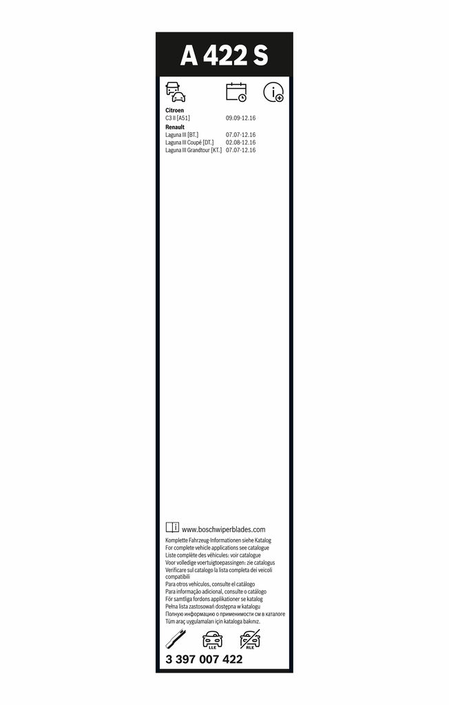 Spazzola tergi - BOSCH - Aerotwin - 3397007422 - immagine 7